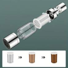 厨房水龙头过滤器家用自来水净水器不锈钢加长防溅净水器 - 彩色 - 查看 7