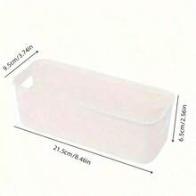 1/4/8/12 pièces Bacs de rangement empilables en plastique avec poignées - Design classique blanc, organisateurs polyvalents pour la maison, le bureau, la garde-robe - Contenants économes en espace Accessoires de salle de bain Rangement de salle de bain