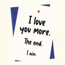 1 Pc Love Greeting Card, Send The Most Sincere Words To Your Lover