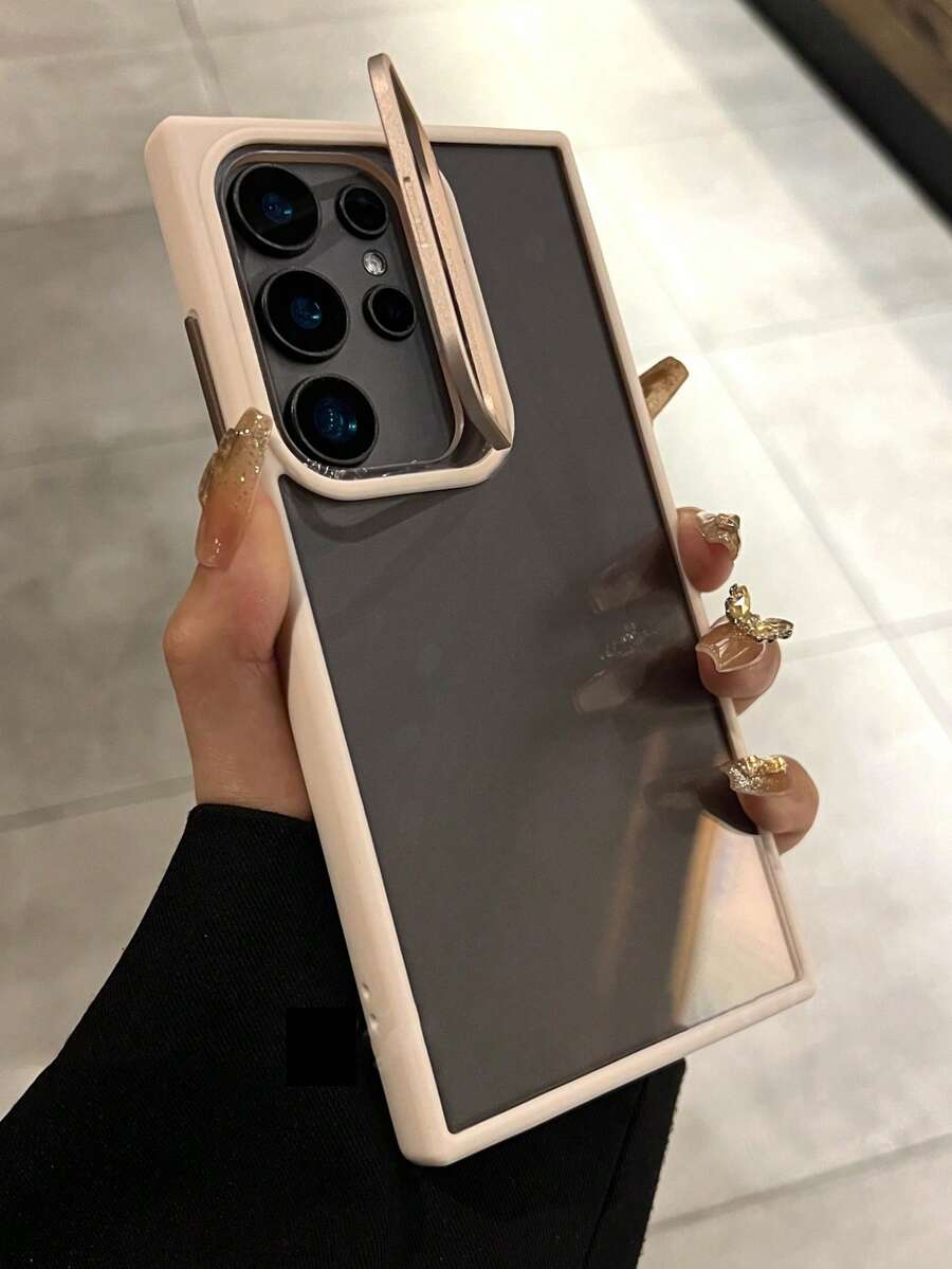 透明亚克力防震保护壳，带隐藏式镜头支架，适用于三星 Galaxy S26 Ultra、S25、S24 Ultra、S22 Ultra、S23