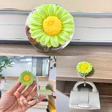 3D Chrysanthemum Foldable Hook, Portable Desk-Side Bag Hanger, Craft Accessory, Multi-Use Decorative Purse Holder For Office Desk, Home Table, Dorm Room And Kitchen Counter, Compact Lightweight Travel-Friendly Hook For Handbags, Backpacks, Shopping Bags And Umbrellas, Elegant Floral Design Gift Idea For Birthday, Bridal Shower, Wedding, Halloween Party, Thanksgiving Gatherings And Christmas Stocking Stuffer, Easy Carry Clip-On Organizer For Everyday Convenience - Multicolor - View 1