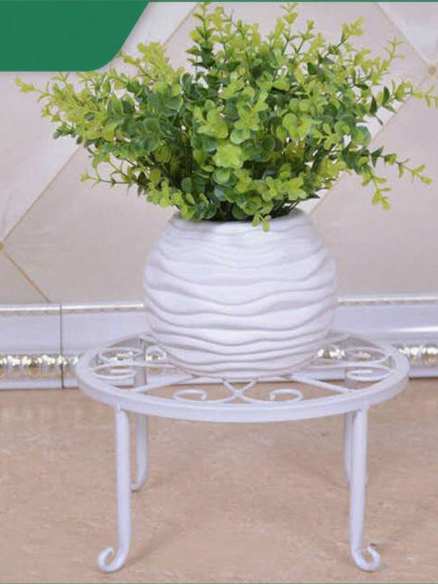1/2pcs Heavy Duty Rust-Resistant Metal Plant Stand, Potted Plant Support Rack, Suitable For Flower Pots, Metal Garden Container Holder, Heavy Duty Planter Stand, Decorative Room Decor, Home Decor, Space-Saving Storage, Kitchen Accessory, Bathroom Accessory, Bedroom Accessory - Multicolor - View 1