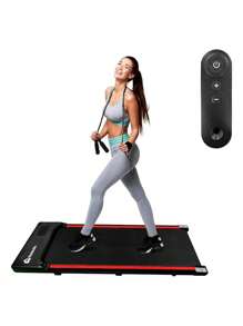 Walking Pad Bluelander banda caminadora plegable eléctrica ejercicio fitness compacto portátil entrenamiento en casa oficina equipo multifunción ajustes velocidad deporte salud cardio - Negro - Ver 1