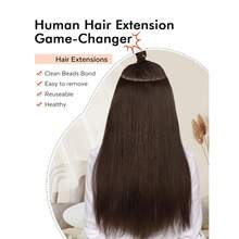 Genius Weft Human Hair Extension One Piece Hand Weft Sew In Invisible Hair Extensions Salon Quality 50G Remy Virgin Human Hair Add Hair Volume - S4 - View 7