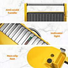 SUSTEAS Panini Sandwich Maker Grill Multi-Purpose Grill Pan Can Be Used To Grill Meat, Heat Toast, Baguettes, And Bagels Can Be Laid Flat At 180° Ideal For Home Barbecues And Grilling - US A Type Plug(110-127V) - View 4