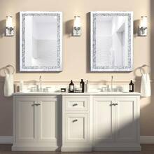 40 X 50.8 Cm Acrylic Diamond Decor Rectangular Silver Mirror For Wall Decoration, Frameless Wall Hanging Mirror - Silver - View 4