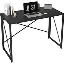 Mcc Direct Folding Desk Workstation Foldable Computer Desk For Office Home Study Writing Table No Assembly Miami - 黑色 - 查看 5