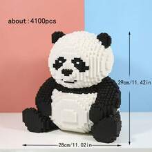 15.000 Stücke großes Bauklötze Spielzeug, Panda Puzzle Spielzeug Dekoration, Erwachsenen Hochschwierigkeits Panda Bauklötze Geschenk, 3D Puzzle Spielzeug Dekorations Geschenk