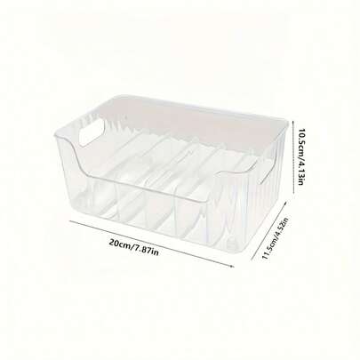 Ayarlanabilir Bölmeli Şeffaf Baharat Düzenleyici - Mutfak İçin Çok Amaçlı Kutu, Baharatlar, Atıştırmalıklar ve Küçük Eşyalar İçin İdeal - Çıkarılabilir Raf, Gardırop veya Ocak Üstü İçin Mükemmel, Buzdolabı Saklama Alanı