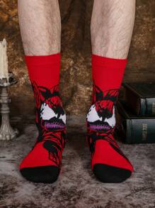 6 Pairs Authentic Marvel Superhero Socks, Spider-Man, Venom, Cartoon Christmas New Year Gift Socks For Men And Women, Creative And Interesting Socks - Multicolor - View 7