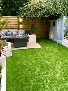 نجيلة اصطناعية، سهلة التنظيف، سجادة نجيلة اصطناعية عالية الجودة، مناسبة للحدائق الداخلية/الخارجية، ديكور الملاعب، صديقة للحيوانات الأليفة، نجيلة اصطناعية للشرفة والفناء