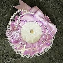 1 chiếc khung đựng huy hiệu ren dễ thương tự làm, 5 màu (xanh dương, hồng, xanh lá cây, đen, tím), bộ trang trí trưng bày huy hiệu nhân vật hoạt hình Anime, khung đựng huy hiệu tròn hình hoa hồng nơ dành cho người hâm mộ Otaku. - Nhiều màu - Xem 9