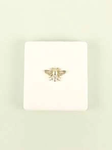 Diamantbesetzer Honigbienen-förmiger Schminkspiegel | Weiße lederähnliche Textur, minimalistischer Luxusstil | Erstklassiges Geschenk für Geburtstag, Weihnachten, Valentinstag | Geschenk für Mutter, Tochter, Großmutter, Freundin | Doppelseitiges Design für verschiedene Bedürfnisse | Kompakt und tragbar, taschengroße Kosmetikspiegelbox