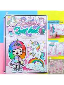 Toka 幼儿园 ABC 可爱角色扮演装扮安静书 DIY 工艺套件，需要手动切割和组装 - 彩色 - 查看 11