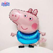 Hasbro 4件套官方授权乔治、妈妈、爸爸、小猪气球套装，可爱卡通风格手链装饰，嘉年华派对拍照道具，派对用品，圣诞节和生日礼物 - YY-XZPQ-067+502+068+077 - 查看 4