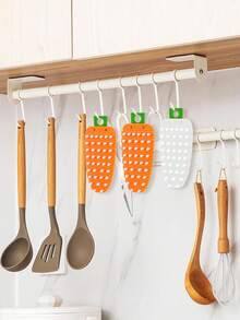 1pc Multi Functional Fruit And Vegetable Cleaning Brush,Potato Scrubber Brush,Carrot Brush,Tomato Brush, Apple Brush,Flexible Handle For Potato,Radish,Apple Cleaning, Household Kitchen Tools - Multicolor - View 9