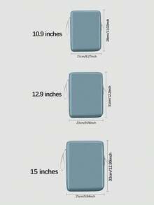 1 件 PU 皮革防水手提包保护套，适用于 10.9 英寸、12.9 英寸及以下 15 英寸平板电脑/iPad，轻巧便捷 - 彩色 - 查看 2
