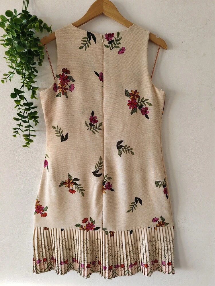Women's Dress - 米黃色 - 查看 2
