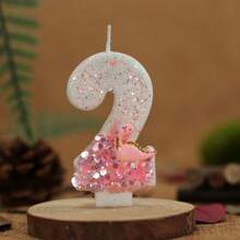 1 buc Lumânare Digitală Creative Cu Dispozitiv Decor Tort Lumânare, Lumânare Digitală Strălucitoare Roz Deschis 0-9, Potrivită Pentru Tort De Ziua De Naștere, Petrecere Mare De Festivaluri - Baby Pink - Vizualizare 17