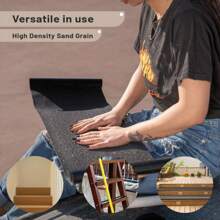 3片/1片 防滑滑板砂纸贴 - 适用于滑板、长板和滑板车的防滑胶带，砂纸砂纸贴适用于短板、长板，防滑砂纸也适用于轮滑滑板台阶、轮椅台阶