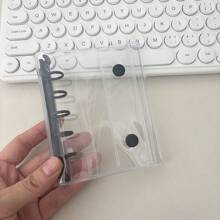 M5 活页夹 Kpop 收藏书，马卡龙 5 孔封面，DIY 10 件套，45 张网格/空白/线补充纸，活页垃圾日记本手记 - 彩色 - 查看 6