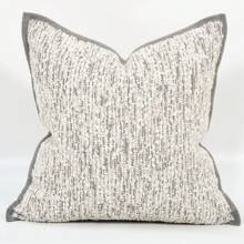 1pc Luxury Decorative Throw Pillow Cover Set, Geometric Boucle Texture Square Sofa Cushion Cover For Living Room, Bedroom, Farmhouse, Also Suitable As Gift, All Seasons