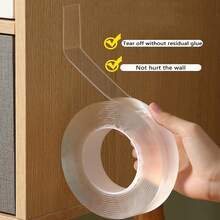 2PCS Double Sided Carpet Tape Rug Tape Heavy Duty Adhesive Tape For Indoor/Outdoor OZ - Clear - View 3