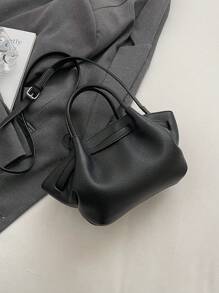 Korean Ins Style Handbag, New Fashion Minimalist Niche Tote Bag, Large Capacity Casual Versatile Shoulder Crossbody Bag