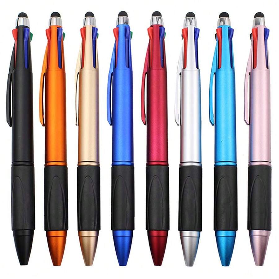 MiSiBao 4-Color Ballpoint Pen Multi Colored Pens In One Medium Point (1.0mm) Touch Screen Stylus, 5-Count-385038 - Bút stylus 8-count - Xem 1