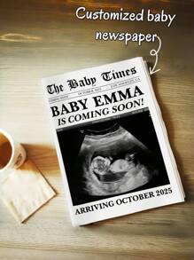 1 Customized Couple Anniversary Newspaper - Personalize With Photos And Text, Perfect For 1st Anniversary, Wedding, Long-Distance Relationship Gift - Multicolor - View 6