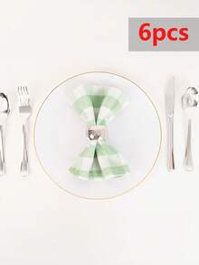 2/6/12 piezas Servilletas de poliéster a cuadros modernos de Halloween y Navidad, adecuadas para restaurante, cocina, cafetería, fiesta festiva, decoración de mesa de comedor, decoración del hogar diaria