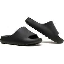 Cloud Slides For Women And Men, Platform Slides Slippers, Non-Slip Quick Drying Soft Lightweight Shower Shoes, Thick Sole Open Toe Slides Sandals For Indoor & Outdoor - 黑色 - 查看 2