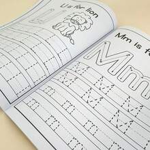 26 English Letters Tracing Workbook, 28 Pages Of A-ZAlphabet Practice Paper Learning English Exercise Book,ABC Writing Workbook Handwriting Workbook ForPreschool Kids, Toddler Boy Toys,GameBook.Book For Kids,Kid Learning