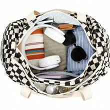 Training Bags - Black and White Corduroy Squares - View 10