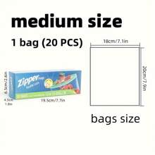 Reusable Plastic Sealed Bag For Food Storage - Suitable For Refrigerators, Versatile, Clip On Closure, Square Container Set (15/20/30 Pieces, Various Sizes) - Durable, Thick Double Lock Sealed Fresh-Keeping Bag - Used For Kitchen Organization And Food Preservation - Ideal Gift For Home Chefs And Families