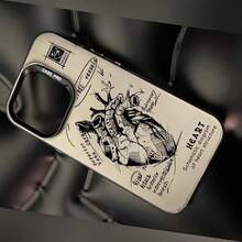 Anatomical Heart Laser Fashion Pattern High Quality Protection Mobile Phone Case For IPhone16 15 14 13 12 11 XS XR X 7 8 12/13 Mini Plus Pro Max SE Birthday/Valentine's Day/Gifts For Boyfriend/GirlfriendSuitable For IPhone 17 Air - 透黑 - 查看 5