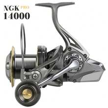 BILLINGS NGK PRO Saltwater Spinning Fishing Reel,8000-14000 Up To 33LBs Max Drag Big Game Fishing Reels,Aluminum Spool With Braid-Ready,Super Smooth Power Surf Fishing Reel - Silver - View 9