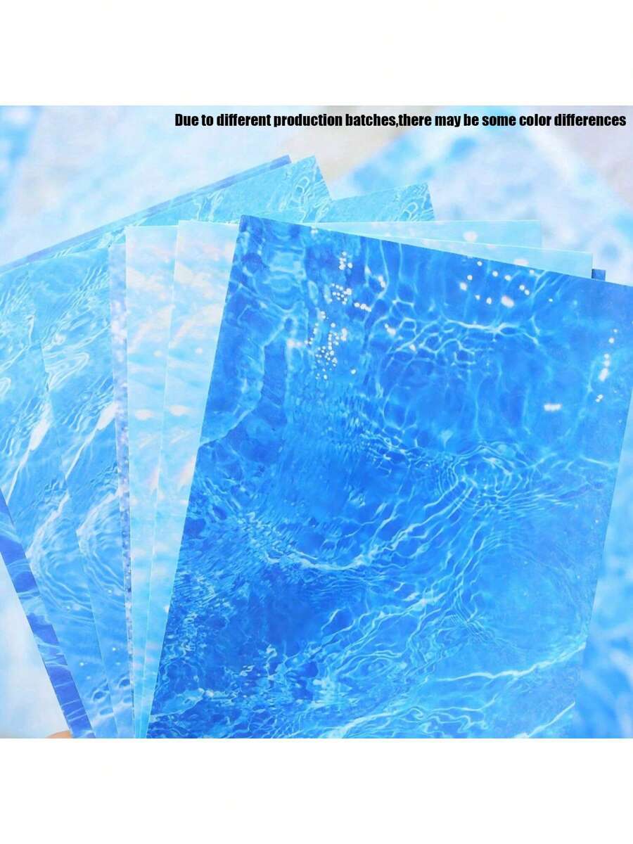 30张海浪剪贴簿纸剪贴簿材料垃圾日记用品美学艺术工艺品子弹日记背景纸、学校用品、返校