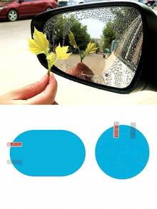 一对汽车防水膜 - 透明、清晰、耐用、防刮、不留痕迹、后视镜和侧窗防雨膜、纳米防水防雾、汽车贴纸配件 - 無色 - 查看 5