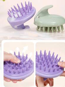 Bộ 5 lược gội đầu massage, lược gỡ rối bằng rơm lúa mì, lược gội đầu massage tạo kiểu, chăm sóc tóc, chăm sóc tóc thẳng và tóc xoăn, mọi loại tóc, bộ lược chải tóc du lịch dành cho nữ - Nhiều màu - Xem 5