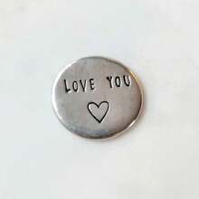 1PC Pocket Token, Wedding Gift, Coin, Lucky Coin, Pocket Coin, Wedding Token, Love Token, I Love You, Personalized Coin Gift For Boyfriend Husband