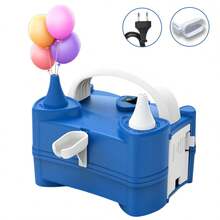 AOYI 1pc, Electric Balloon Pump, Portable Double Nozzle Electric Balloon Blower, Air Pump Balloon Inflator For Halloween Christmas Birthday New Year Wedding Party Decoration,Room Decorations - EU C Type Plug(220-240V) - View 2