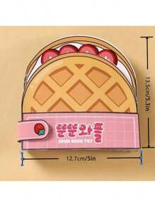 One Size Homemade Waffle Paper Toy Book For Quiet Book, Food Crafting, And Cute Paper Dolls With Materials For Decompression And Scrapbooking