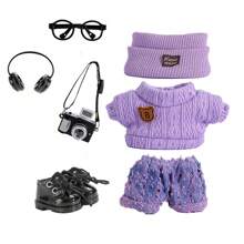 6.69 pollici Vestiti di bambola, compatibili con , include 3 outfit - cappello secchio alla moda, maglione e set di pantaloni o gonna, adatto per bambole di 6.69 pollici, accessori carini per bambole per giochi e esposizione (scarpe e bambola non incluse)
