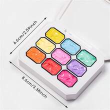 MEET ACROSS 9 Colors Pat Painting Gel Nail Polish, Pink Patting Glue Smudge Canned High Saturation Popular Semi-Solid Nail Polish Glue Nail Salon Special Manicure Nail Supplies Halloween Nails