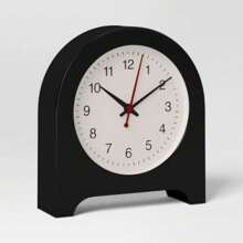 6" Arch Table Clock Black - 黑色 - 查看 2
