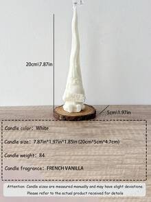 Long Santa Claus Pillar Aromatherapy Candles, Festive Atmosphere Decorative Ornament, Festive Gifts, Christmas Candles, Handmade Bean Wax Aromatherapy Candles, Can Burn For 10 Hours, Smoke Free Burning, Creative Decoration Aromatherapy Candles, Room Decoration, Table Decoration, Home Decoration, Festive Gifts