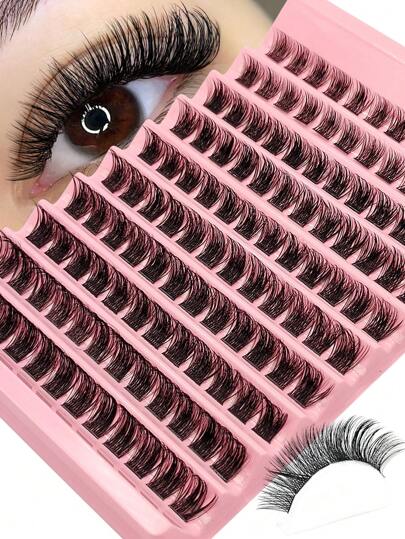  Asiteo 120片装 D型卷翘蓬松假睫毛，自然纤长，适合DIY睫毛嫁接 - 单根嫁接，沙龙及居家使用 - 日常妆容，轻盈睫毛带，美妆爱好者必备