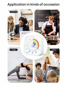 Yunbaoit Yunbaoit Visual Timer With Night Light, 60-Minute Countdown Timer For Adults , Silent Classroom Timer, Time Management Tool For Home, School, Or Work White Rainbow