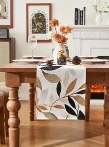 1/2/3/4/5 pezzi Set di Runners da Tavolo Floreali, Decorazione Tavolo con Stampa Giardino Botanico, Tessuto in Poliestere Intrecciato, Resistente al Calore e alle Macchie, Senza Pieghe, Adatto per Tavoli da 6/8/10 Posti, Lavabile in Lavatrice, Decorazione per Sala da Pranzo e Matrimoni, Essenziale per Apparecchiare la Tavola in Primavera ed Estate, Decorazione Autunnale, Decorazione per la Casa